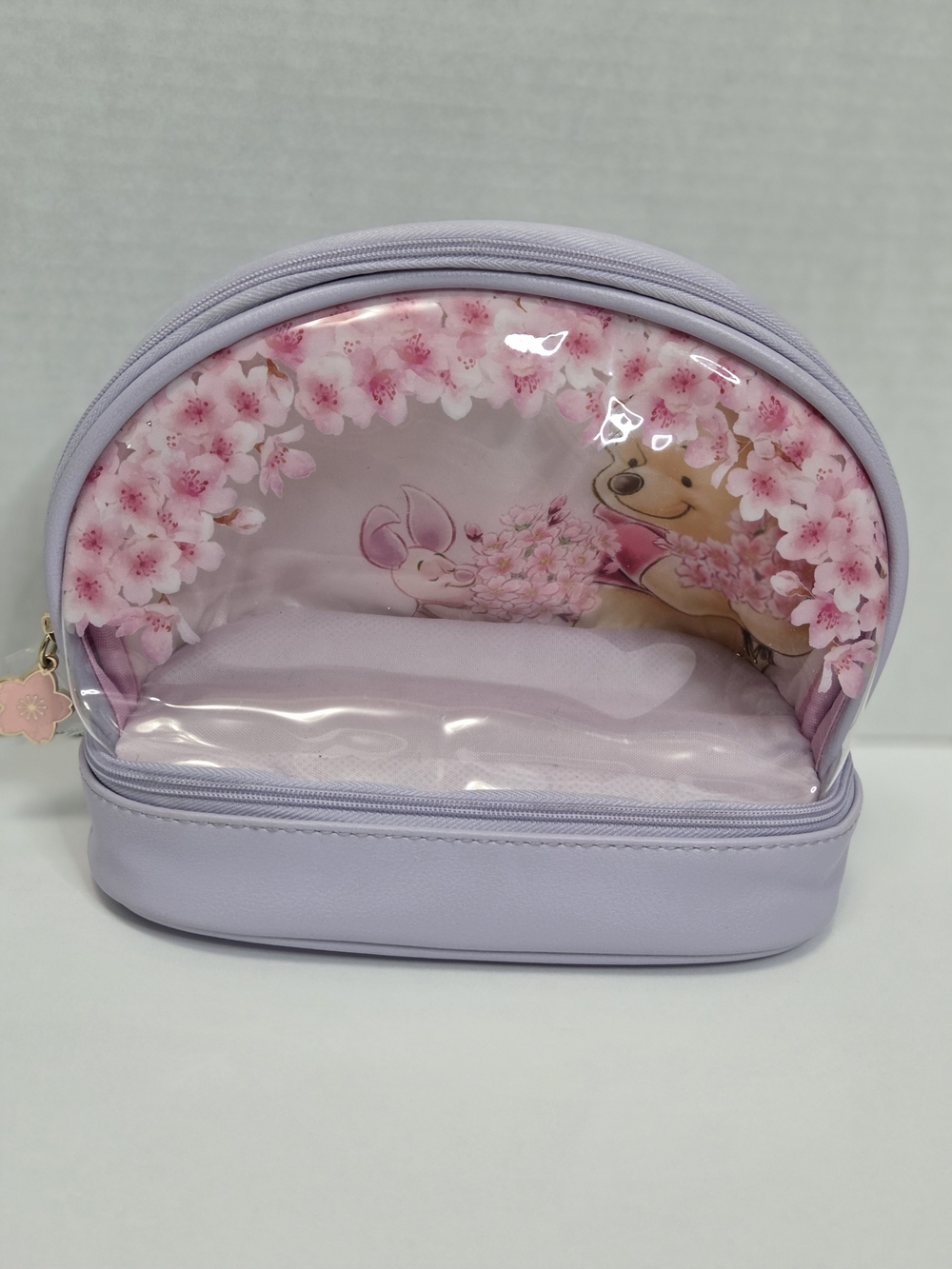 ​Disney Store Japan Winnie the Pooh Piglet Sakura Cherry Blossom Makeup Bag Pouc